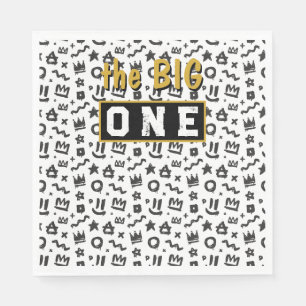 Graffiti Hip Hop Labels Black en Gold Rap Doodles  Servet