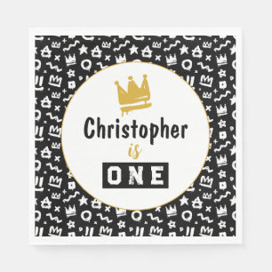 Graffiti Hip Hop Labels Black en Gold Rap Doodles Servet