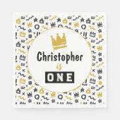 Graffiti Hip Hop Labels Black en Gold Rap Doodles  Servet (Voorkant)