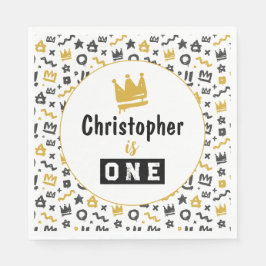 Graffiti Hip Hop Labels Black en Gold Rap Doodles  Servet