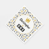 Graffiti Hip Hop Labels Black en Gold Rap Doodles  Servet (Hoek)