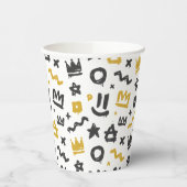 Graffiti Hip Hop Labels Black en Gold Rap Papieren Bekers (Links)