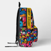 Graffiti hiphop patroon bedrukte rugzak (Links)