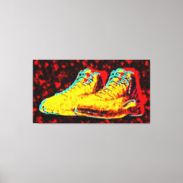 Graffiti Hoge Sneakers Nieuwe Kunst Olie Canvas Afdruk