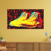 Graffiti Hoge Sneakers Nieuwe Kunst Olie Canvas Afdruk (Insitu (Woonkamer))