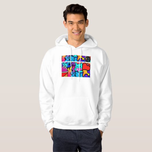 graffiti-hoodie hoodie (Voorkant volledig)