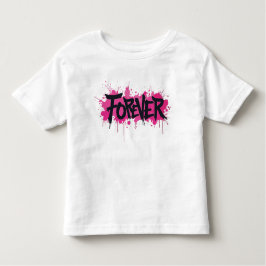 Graffiti Hot Pink "VOOR ALTIJD" Kinder Shirts