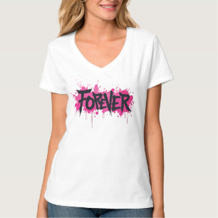 Graffiti Hot Pink "VOOR ALTIJD" T-shirt
