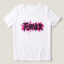 Graffiti Hot Pink "VOOR ALTIJD" Tri-Blend Shirt