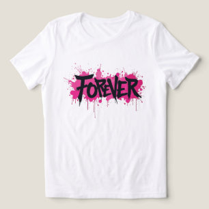 Graffiti Hot Pink "VOOR ALTIJD" Tri-Blend Shirt