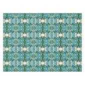 Graffiti Ikat | Blauw Aqua Green Tafelkleed (Voorkant (Horizontaal))
