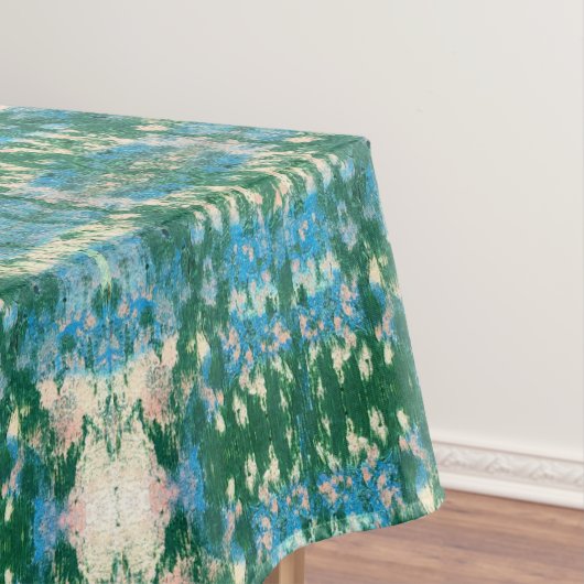Graffiti Ikat | Blauw Aqua Green Tafelkleed (Voorbeeld)