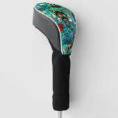  Graffiti-illustratie  Golfheadcover (Schuin)