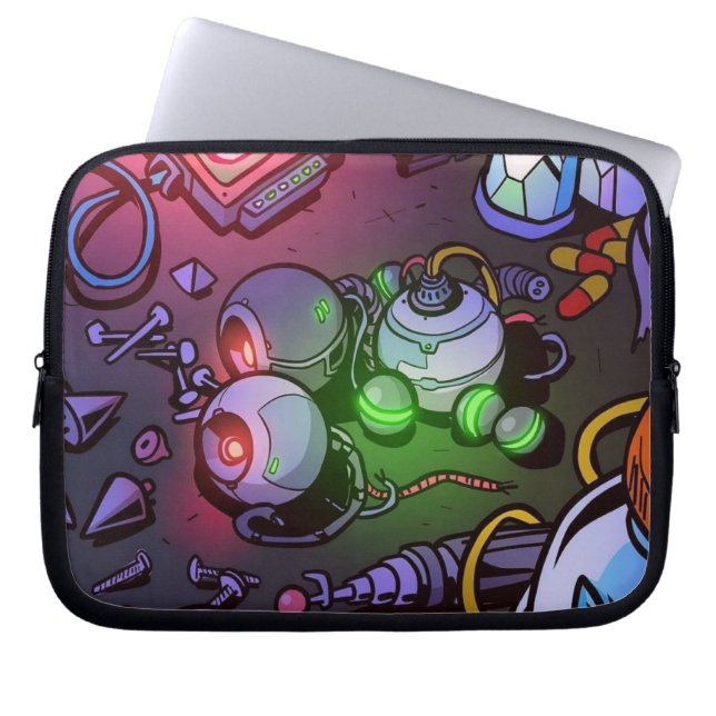 Graffiti-illustratie Laptop Sleeve (Voorkant)