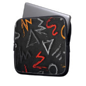 Graffiti-illustratie Laptop Sleeve (Voorkant Links)