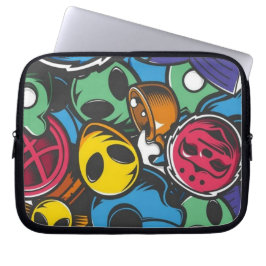 Graffiti-illustratie Laptop Sleeve
