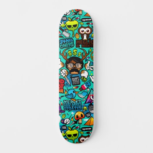 Graffiti illustratie Skateboard (Voorkant)