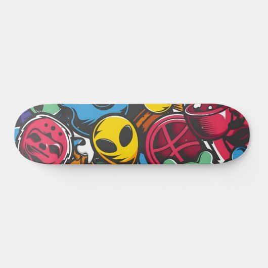 Graffiti illustratie Skateboard (Horizontaal)