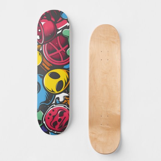 Graffiti illustratie Skateboard (Voorkant)
