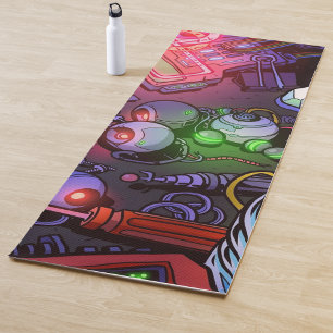 Graffiti-illustratie yogamat