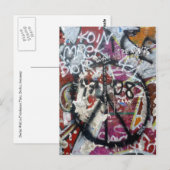 graffiti in berlijn briefkaart (Voorkant / Achterkant)