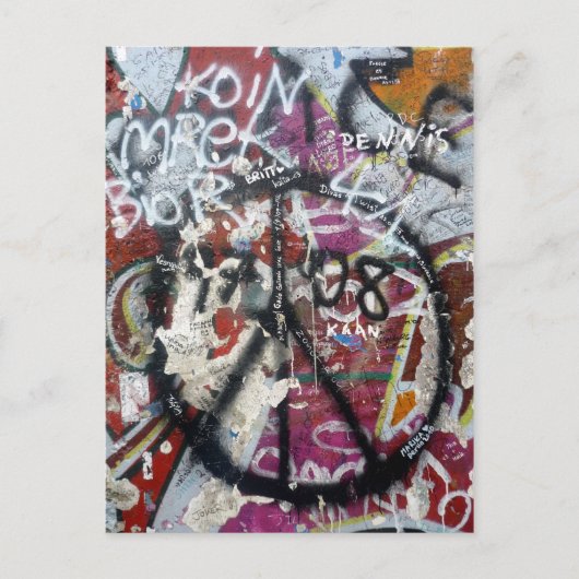 graffiti in berlijn briefkaart (Voorkant)