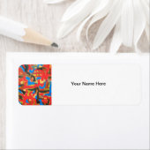 Graffiti in de zolder-Abstracte kunstpenseelstreke Etiket (Insitu)