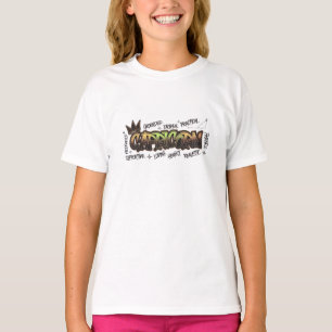 Graffiti in dierenriem t-shirt