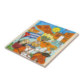 Graffiti in Havana, Cuba Tegeltje (Zijkant)