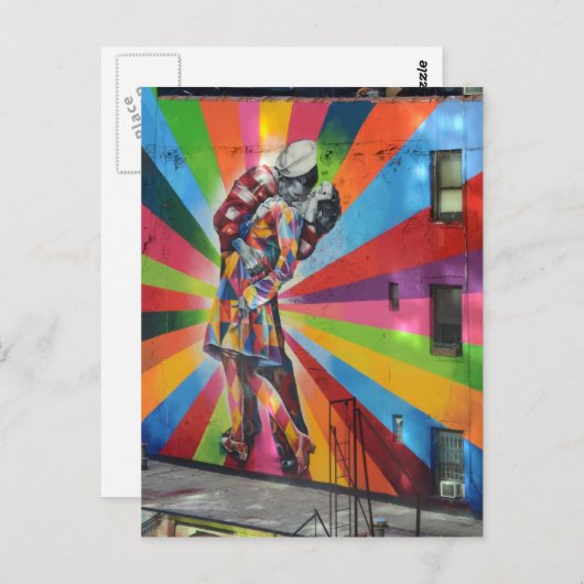 Graffiti in het Briefkaart van New York (Voorkant / Achterkant)