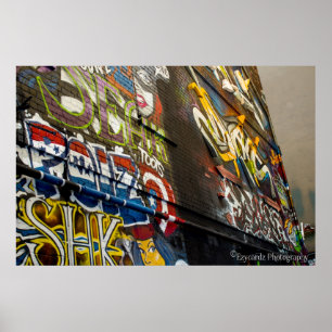 Graffiti in Laneway Poster