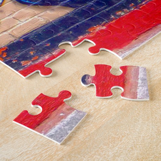 Graffiti in Montreal. Legpuzzel (Zijkant)