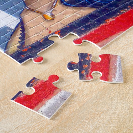 Graffiti in Montreal. Legpuzzel (Zijkant)