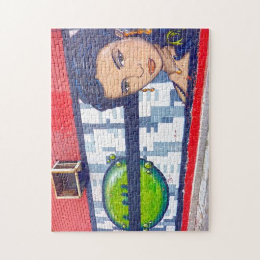 Graffiti in Montreal. Legpuzzel (Verticaal)