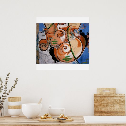 Graffiti in muziek poster (Keuken)