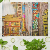 Graffiti in New York City Theedoek (Gevouwen)