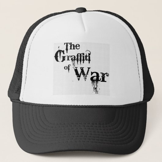 Graffiti in oorlogskleding Logo Trucker Pet (Voorkant)