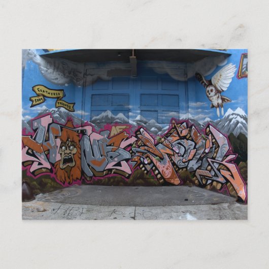 graffiti in Seattle, WA Briefkaart (Voorkant)