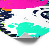 graffiti in stad verfsplaat kleurig ontwerp poster (Hoek)