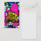 graffiti in stad verfsplaat kleurig ontwerp visitekaartje (Voorkant / Achterkant)