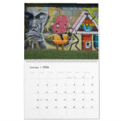 Graffiti in Wenen, Oostenrijk, kalender van 24 maa (Jan 2026)