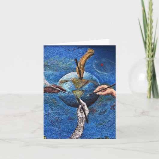 Graffiti in wereldeenheid kaart (Voorkant)