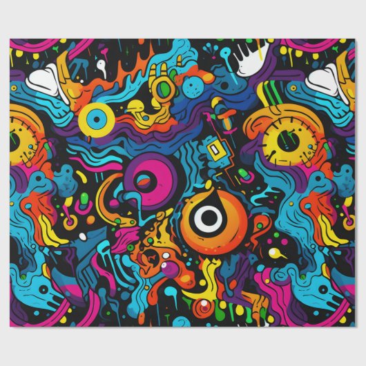 Graffiti-inpakpapier Cadeaupapier (Vlak)