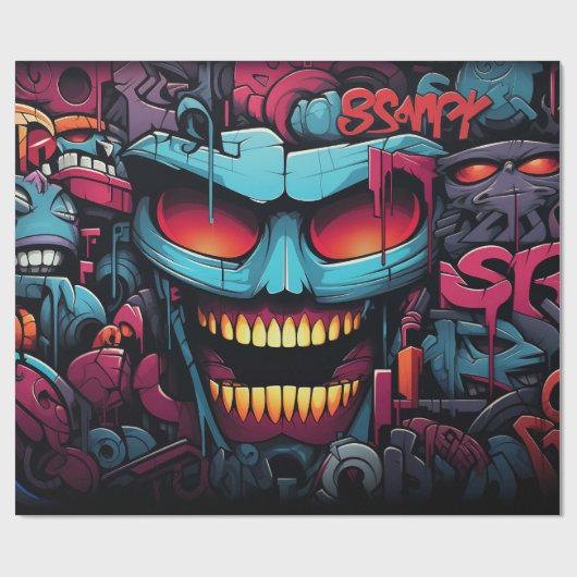 Graffiti-inpakpapier Cadeaupapier (Vlak)