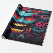 Graffiti-inpakpapier Cadeaupapier (Uitgerold)
