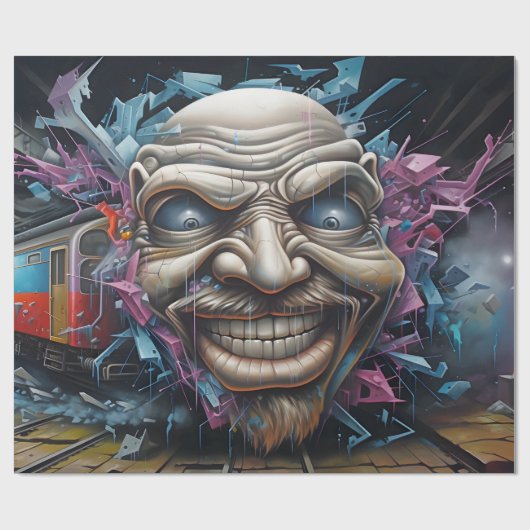 Graffiti-inpakpapier Cadeaupapier (Vlak)