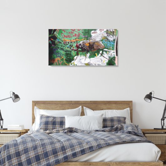 Graffiti insect - Canvas (Insitu (Slaapkamer))