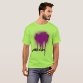 Graffiti is kunst t-shirt (Voorkant volledig)