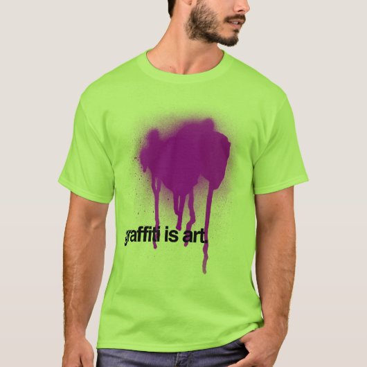 Graffiti is kunst t-shirt (Voorkant)