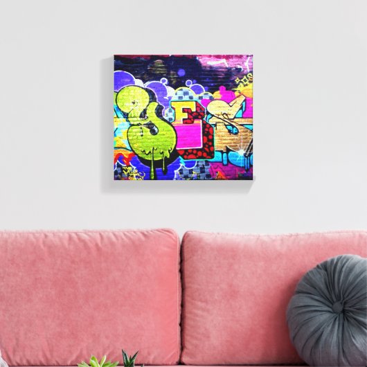 Graffiti Ja Canvas Afdruk (Insitu (Woonkamer))